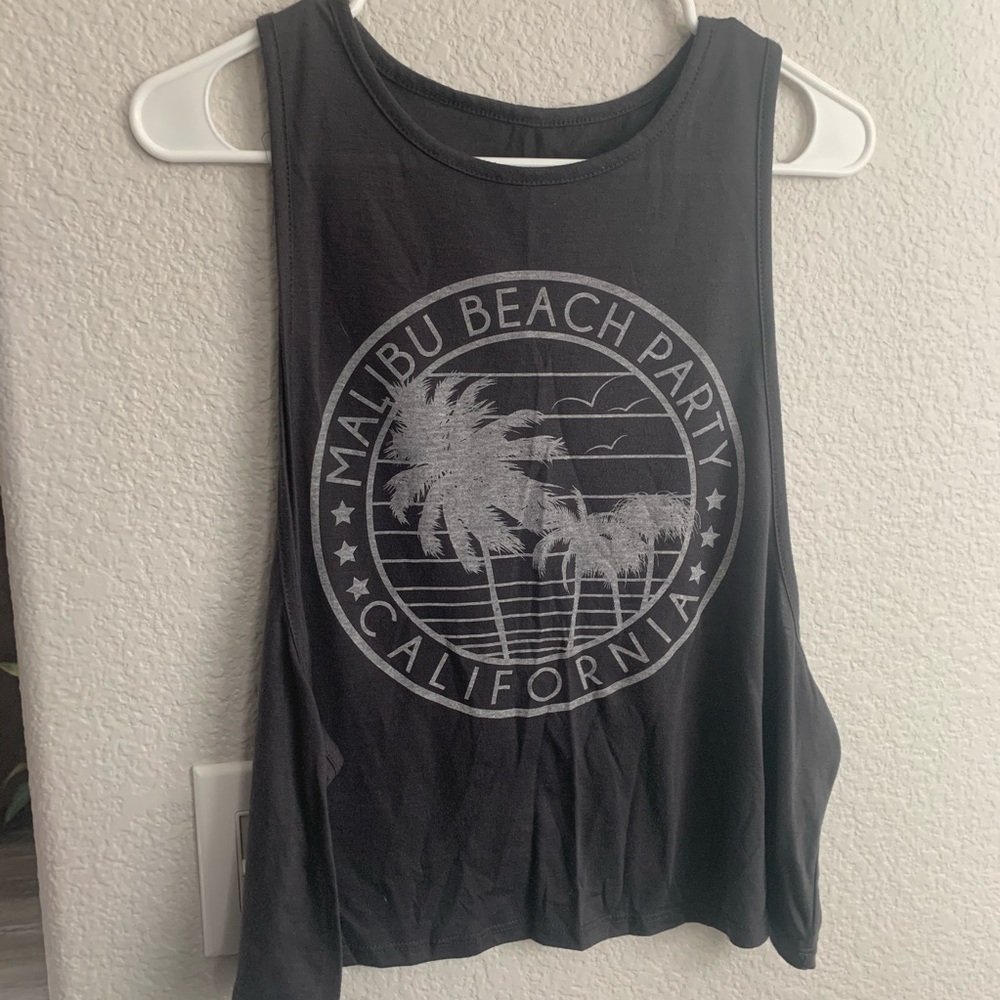 Gray Muscle Tank Top